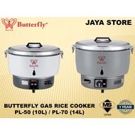 Butterfly 10L / 14L Commercial Gas Rice Cooker PL-50 / PL-70 (Periuk Stainless Steel Tebal) (Can Coo