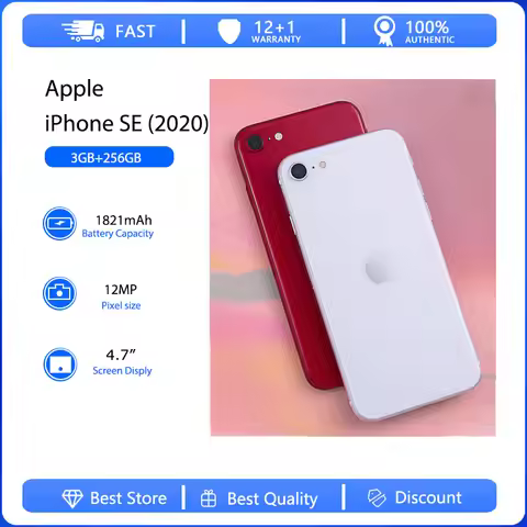 Apple iPhone SE (2020) 4G Fingerprint Mobile Phone Original Used Unlocked 6.1" 64/128/256GB ROM Hexa