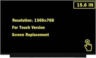 GBOLE 15.6" New Screen Replacement for B156XTK02.1 NT156WHM-T02 V8.0 HD 1366x768 40Pin OnCell Touch 