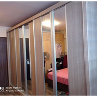 [Furniture Empire] Solid MDF Customizable Modular Sliding Wardrobe 5 to 7ft length 5 Internal Config