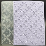 Folder Embossing Plastik 5x7 Inci Love Vines Kraf Kertas Tekstur Plastik untuk Membuat Kad dan Scrap