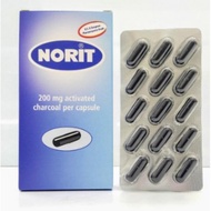 Norit Activated Charcoal 200mg Capsule 15s