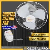 EVERWIND 16" Auto Fan 3 Blade Rotation Fan Ceiling Fan Bedroom Kitchen Kipas Siling 3 Control Speed 360 Degrees Rotation