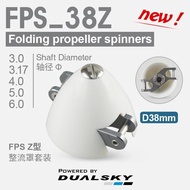 DualSky FPS38Z 38mm Folding Propeller Spinner 3.0/3.17/4.0/5.0/6.0mm Shaft Diameter Fairing for F5K 