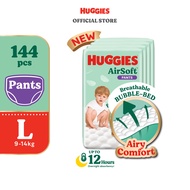 Huggies AirSoft Pants Large - 36 pcs x 4 packs (144 pcs)