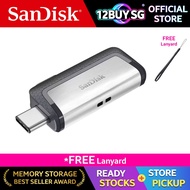 Sandisk Ultra Dual Drive USB Type C OTG Thumb Drive Flash 16GB 32GB 64GB 128GB 256GB DC2 12BUY.SG OS