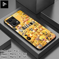 HP ( 0030 ) Softcase Glitter Glass Glossy For Oppo Reno 7 8 4G/5G 7z 8z 8T 4 10 5G 11 11F 12F Latest