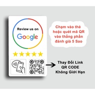Google Maps Smart Review Card (NFC & QR Code) change link in unlimited qr code
