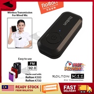 Rolton K11 Wireless Headset Transmitter Connection FM Clip Mic for K500 K700 Voice Amplifier Speaker