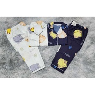 Women's Pajamas, Short Sleeve Sleepwear, Long Pants, Fat Cat