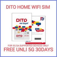 ❥ ✱ DITO WIFI SIM 5G DITO WIFI 5G W/UNLI 5G 30DAYS UNLI DITO 1090 790