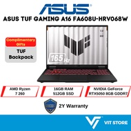 ASUS Laptop TUF GAMING F16 FA608U-HRV068W JAEGER GRAY R7-260 RTX5050 8GD7 16GB 512GB 16" 165Hz WUXGA