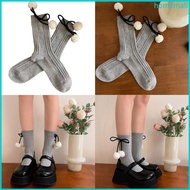 HO Women Plush  Crew Socks Cotton Bootie Socks Cute Above Ankle Crew Socks