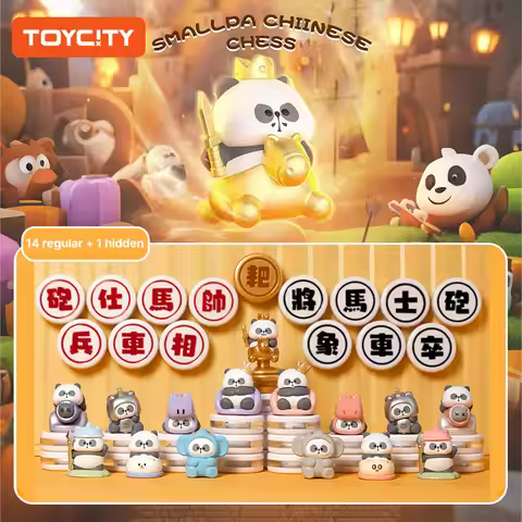 TOYCITY Mr. PA Magnetic Panda Chess Blind Box - Random Chinese Checkers Collectible, Mini Cultural G