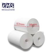 57x38mm Thermal Receipt Paper Roll Kertas Resit Mesin Printer SRS Topup POS Food Panda