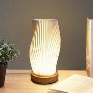 [Vase Lamp Design]โคมไฟตั้งโต๊ะ LED โคมไฟข้างเตียง USB 3 Brightness ModesTable Lamp Dimmable Night L