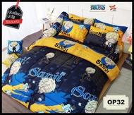 Sweet dreams ชุดผ้าปูที่นอน+ ผ้านวม ครบชุด ลายวันพีช one piece ลาย OP32 ลิขสิทธฺิ์แท้100% (3.5ฟุต / 5 ฟุต / 6ฟุต)