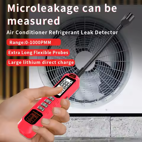 Refrigerant Gas Leak Detector ZL77 0-1000PPM Air Conditioning HVAC Refrigerant Leak Detector CFC HFC