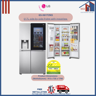 LG GS-X6172NS 617L side by side fridge with InstaView Door-in-Door Steel - 2 Ticks