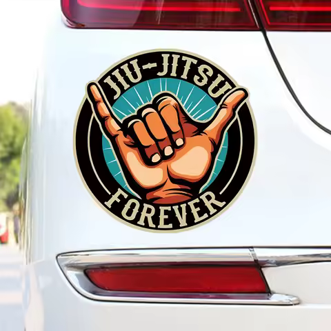 JT278# Brazilian Jiu Jitsu Bumper Sticker Decal For Cars, Tumblers Creative Decal Windshield Decorat