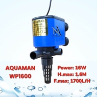 Pompa aquarium power head AQUAMAN 1600 WP-1600A mesin pompa filter aquarium Aquascape Hidroponik Sub