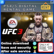 [PS4/5 game]UFC 3/Rental Game/Genuine Activation/Playstation/7 Days