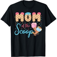 Mom Of The Scoop Ice Cream Gender Reveal Shower T-Shirt