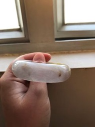 帶黃翡手鐲（翡翠手鐲清貨）54mm