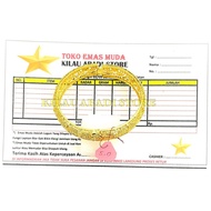 Can BE SOLD AGAIN Genuine Gold Bracelet Rate 999 Weight 5.0 Grams Original With Letter GET LETTER