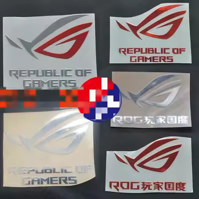 ASUS ROG Metal Sticker For Laptop PC Tablet Desktop Computer Mobile Digital Camera Personalized DIY 