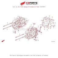 Engine Wall (E-15-A) HONDA Wave 110 Rsx K07 (2012) Parts Catalog