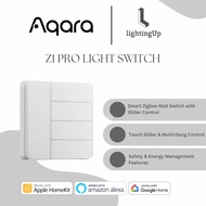 Aqara Z1 Pro Smart Wall Switch – Zigbee Smart Light Control with Slider & Multi‑Gang Options