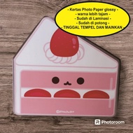 [lamination] squishy book/ paper doll book/ quote book strawberry cake