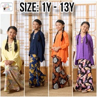 Baju Kebaya Raya Budak Kain Batik (1y-13y)
