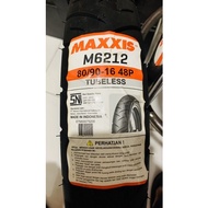 Maxxis M6212 80/90-16 TL Outer Tire - Tubeless Ring 16 - Tubeless Tire Nouvo Z Skywave Skydrive Haya
