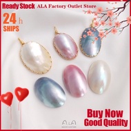 💖Jewelry DIY Accessories💖Japanese Natural Sea Horse Shell Nude Pendant Hand Binding Winding Diy Pearl Necklace Shell Pendant Parts [Bracelet Necklace Earring/Natural Pearl]