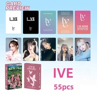 55pcs IVE WONYOUNG SOLO Photocards 3rd official fan club DIVE IVE SCOUT Lomo Cards YUJIN LIZ LEESEO REI GAEUL Kpop Postcards