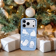 Playing White Cat Specifically designed for iphone17/16/15/14/13/12/11 Pro Max Plus this 2 - in - 1 