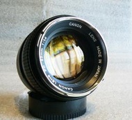 【悠悠山河】收藏級透亮美鏡 白鋼頭 Canon FD 50mm F1.4 大光圈人像鏡 成像極優