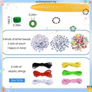 2Boxes 6x9mm Po Beads Letter Beads Set For DIY Handmade Making Friendship Bracelet Necklace Kits