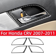 For Honda CRV 2007 2008 2009 2010 2011 Accessories Soft Carbon Fiber Interior Car Interior Door Hand