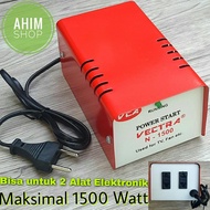 VECTRA Auto Start Inverator Dua Alat Elektronik Max 1500 W Body Besi Automatic Power Starting Penghemat Listrik Ahim Shop