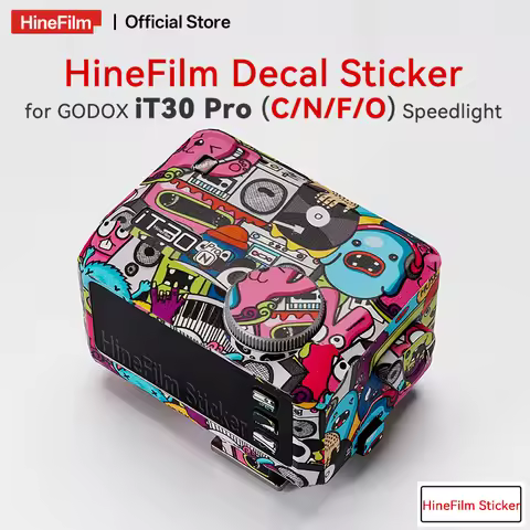 Hinefilm Skin for Godox iT30Pro C/N/F/O Camera Flash Sticker for Godox iT30 Pro Speedlight Decal Ski