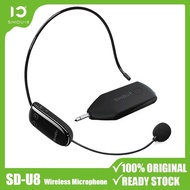 SHIDU U8 Upgraded UHF Wireless Microphone Universal Headset Handheld Mic System With 3.5mm Plug Receiver 165ft Long Range Hands Free for Teachers, Fitness Instructors Support for Voice Amplifier Speaker,Pa System