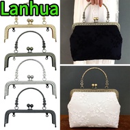 LANHUA Purse Clasp Frame, Bag Hardware Metal Purse Frame Kiss Clasp, Mini Vintage Purse Frame DIY Cr