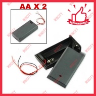 2xAA battery holder with cover and On/Off Switch
