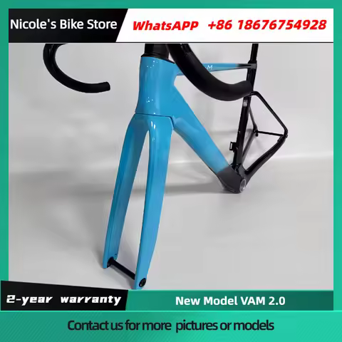 Newest T1100 Carbon Road Frame 2024 Edition | T47 Bottom Bracket, Hidden Cable Design, 2-Year Guaran