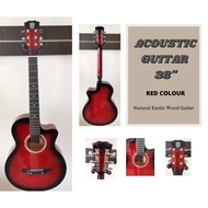 38inch Guitar Techno Acoustic Guitar Cutaway Body Curve