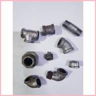◄ ◇ ❐ 1 1/4 1 1/ 2" 2" GI elbow, GI tee, GI Street Elbow, GI Elbow 45, GI coupling, GI cap, GI plug