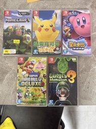 賣game:Minecraft, Pokemon, Mario, Luigi,星之卡比